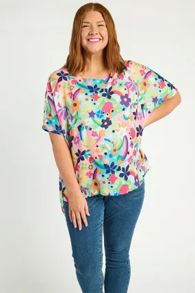 Serena Rainbow Bright Top Serena Rainbow Bright Top