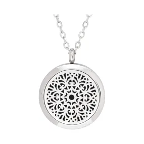 Serina & Company Stainless Steel Love Floral Pendant Serina & Company Stainless Steel Love Floral Pendant