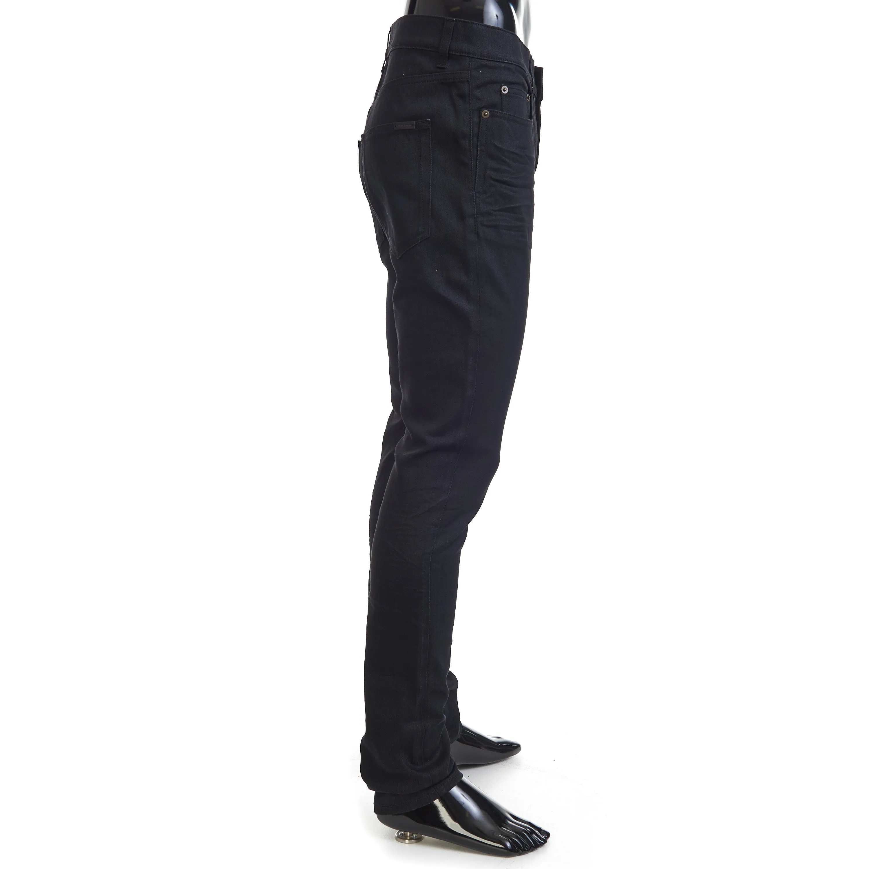 Skinny Jeans In Used Black Denim
