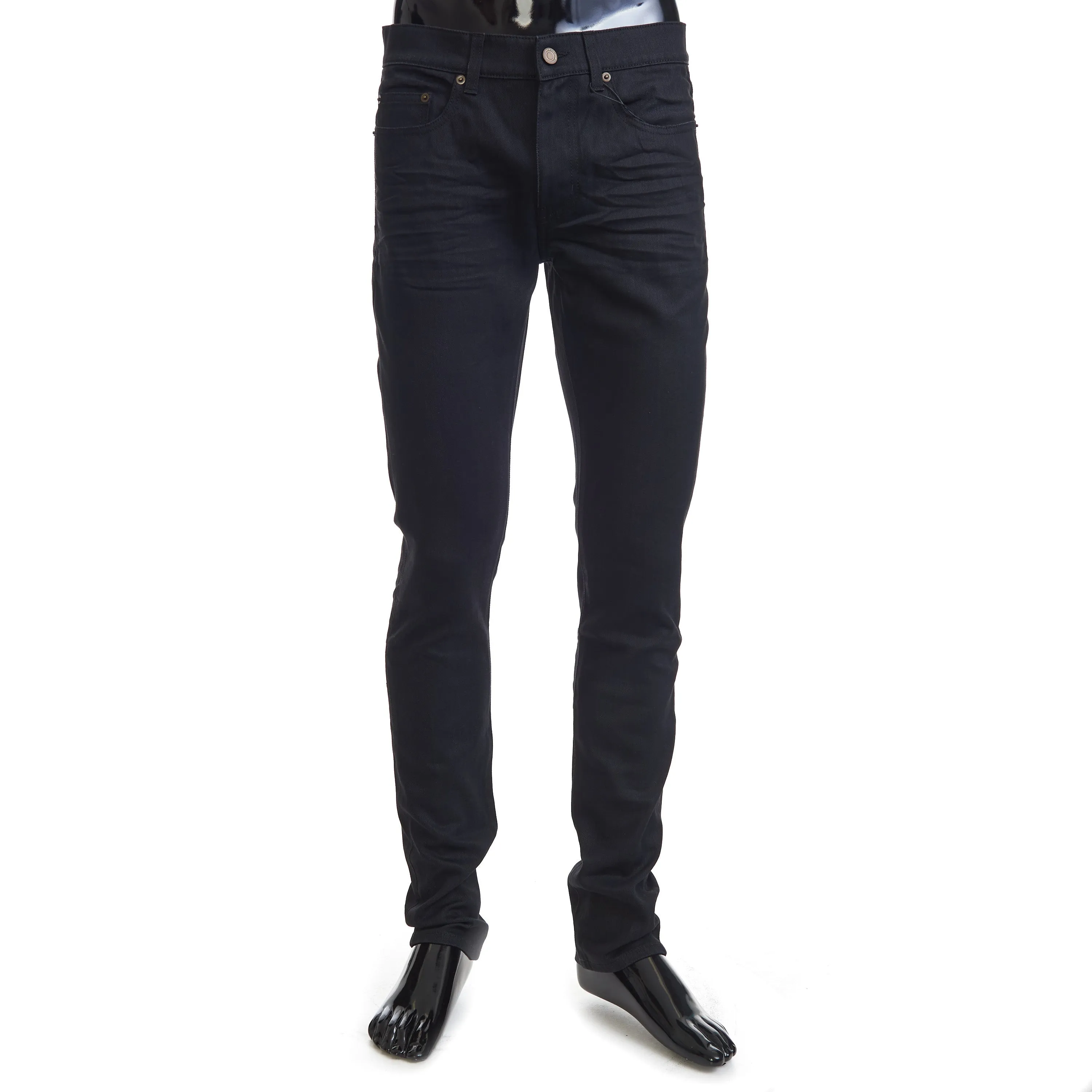 Skinny Jeans In Used Black Denim