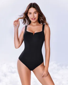 Square Neck Bodysuit Double Lined Shapewear Square Neck Bodysuit Double Lined Shapewear