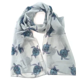 Talia the Turtle Scarf (50x180cm) - Sky Blue Talia the Turtle Scarf (50x180cm) - Sky Blue