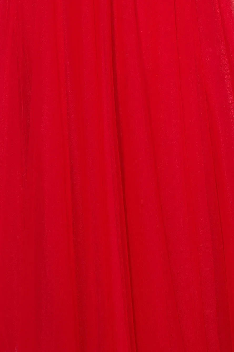 Tangled Up Maxi Dress Red