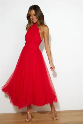 Tangled Up Maxi Dress Red Tangled Up Maxi Dress Red
