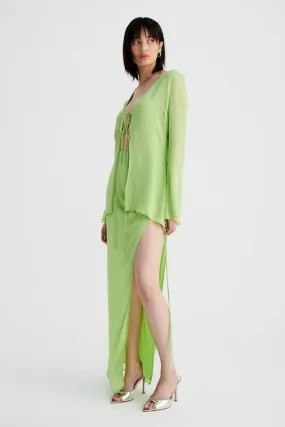 Tanya Rouched Skirt - Celery Tanya Rouched Skirt - Celery