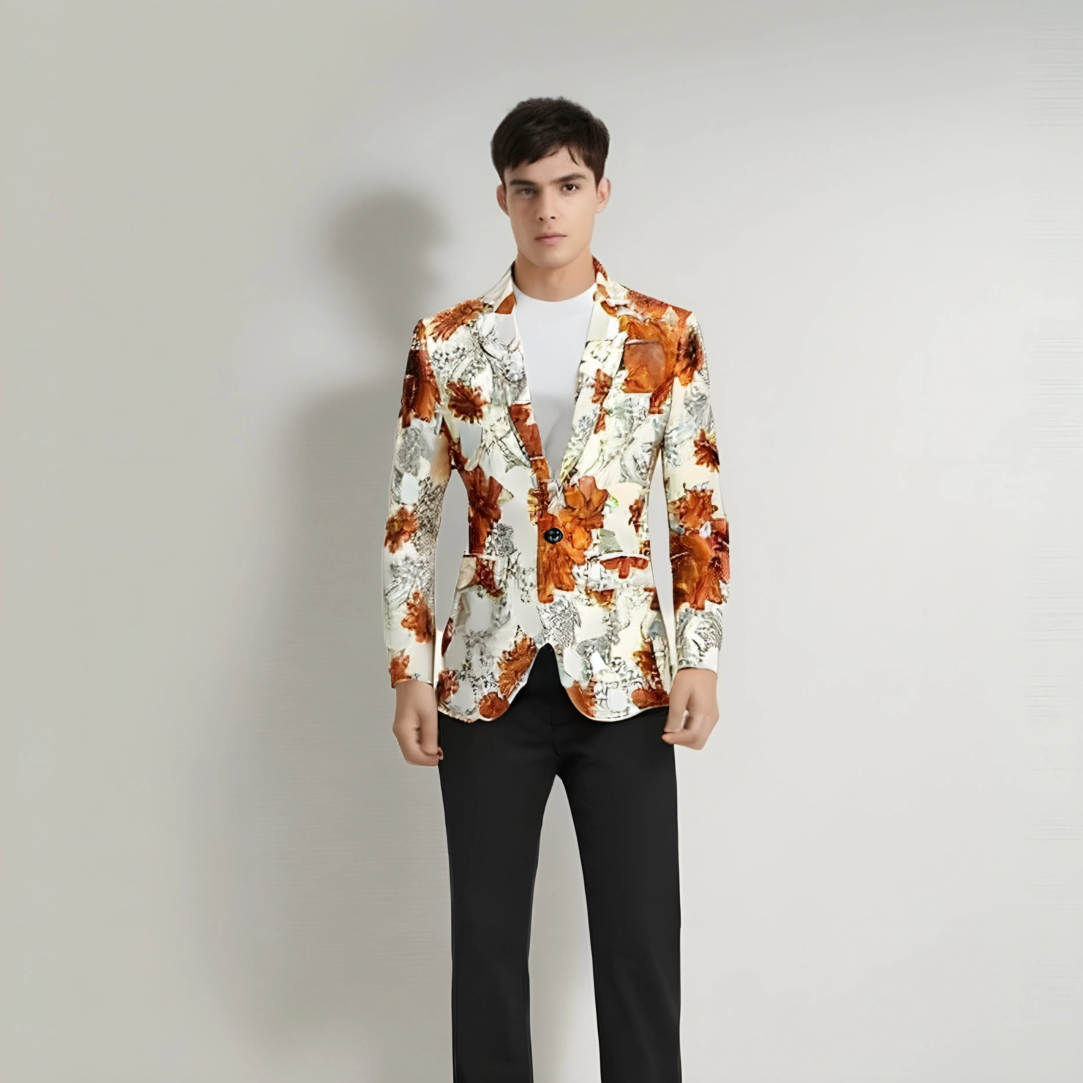 The Eden Bronzing Slim Fit Blazer Suit Jacket - Multiple Colors