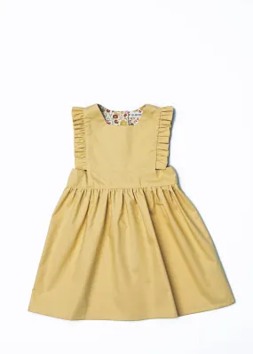 The Harper Pinafore in Mustard The Harper Pinafore in Mustard