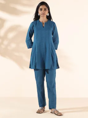 trueBrowns Blue Cotton Dobby Co-ord Set trueBrowns Blue Cotton Dobby Co-ord Set