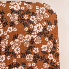 Vintage Print Muslin Crib Sheet Vintage Print Muslin Crib Sheet